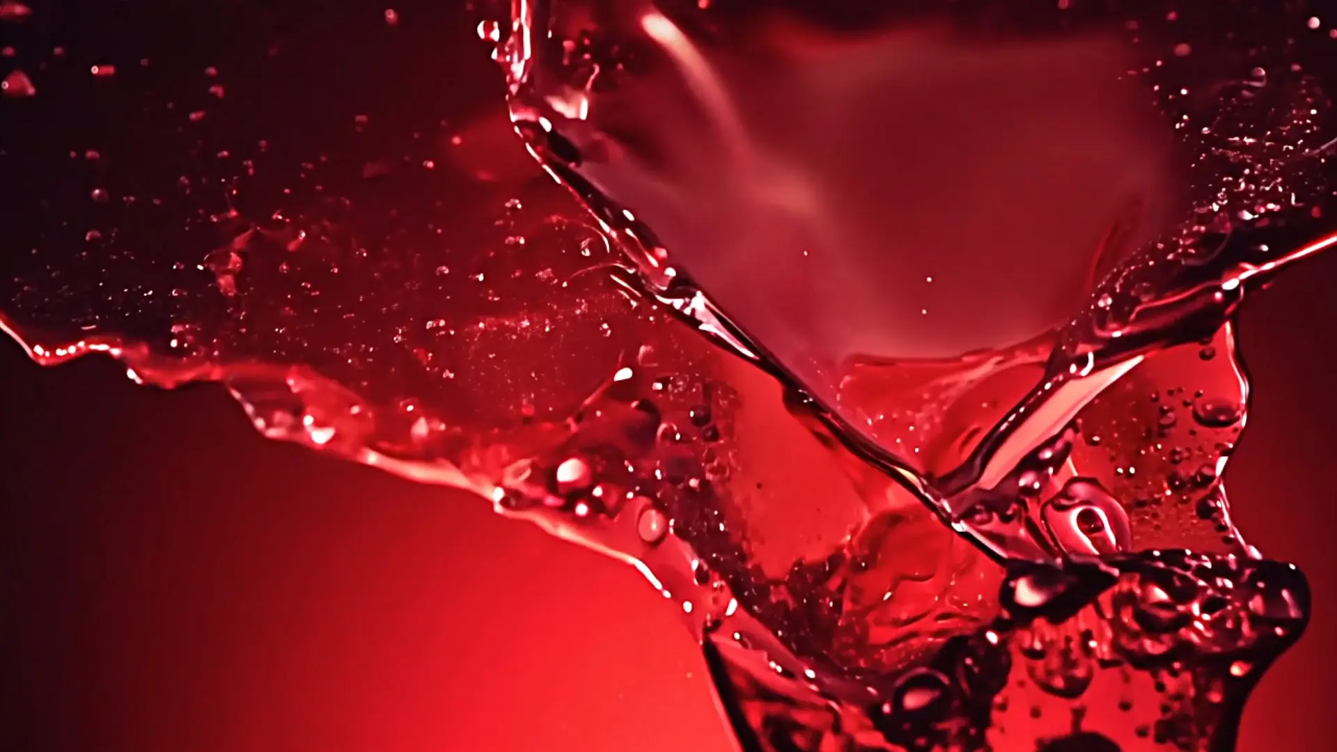 Flowing Red Liquid Background Video for Title Animation